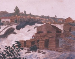 Tistedalsfossen, Grosch 1815